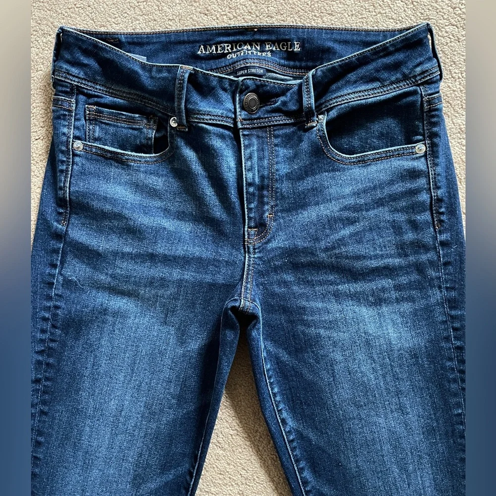 American Eagle Outfitters Women's Bootcut Super Stretch Jeans, Size 10 Long - Picture 2 of 9